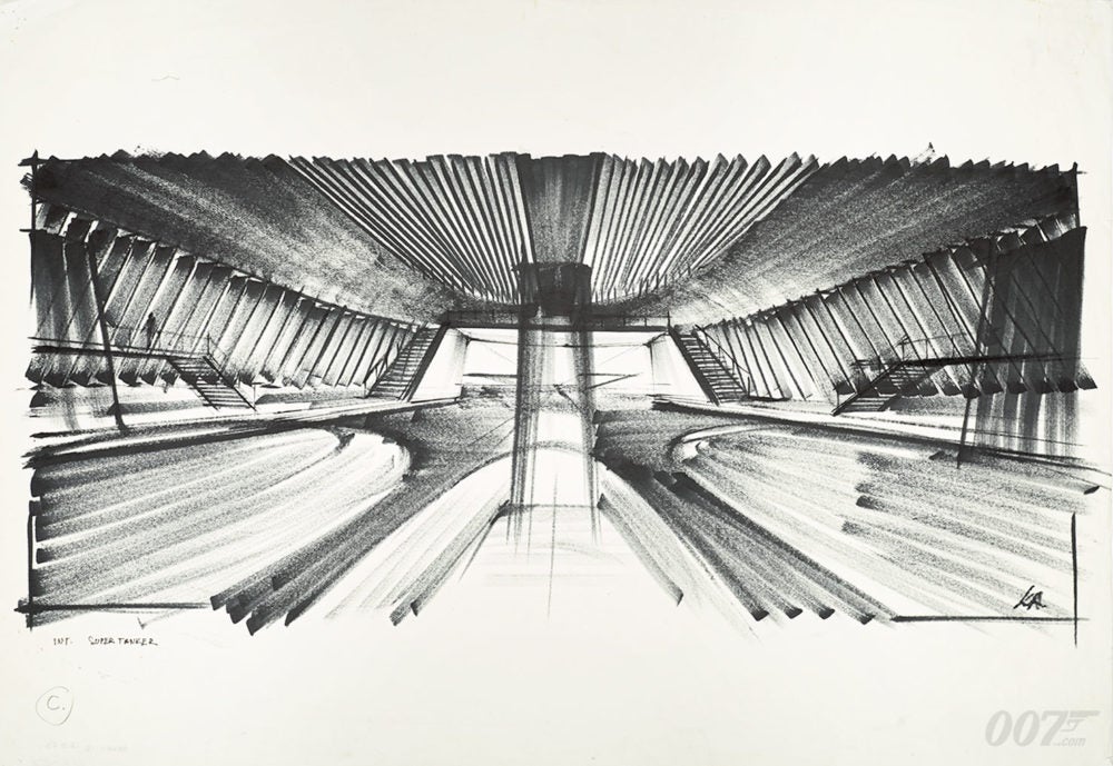 SIR KEN ADAM DRAWINGS ON DISPLAY