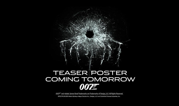 SPECTRE teaser poster coming tomorrow