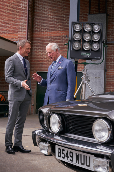 HRH The Prince of Wales Visits Bond 25 Sets