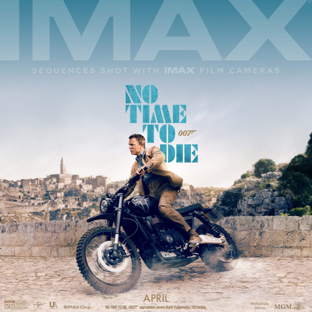 NO TIME TO DIE IMAX POSTER