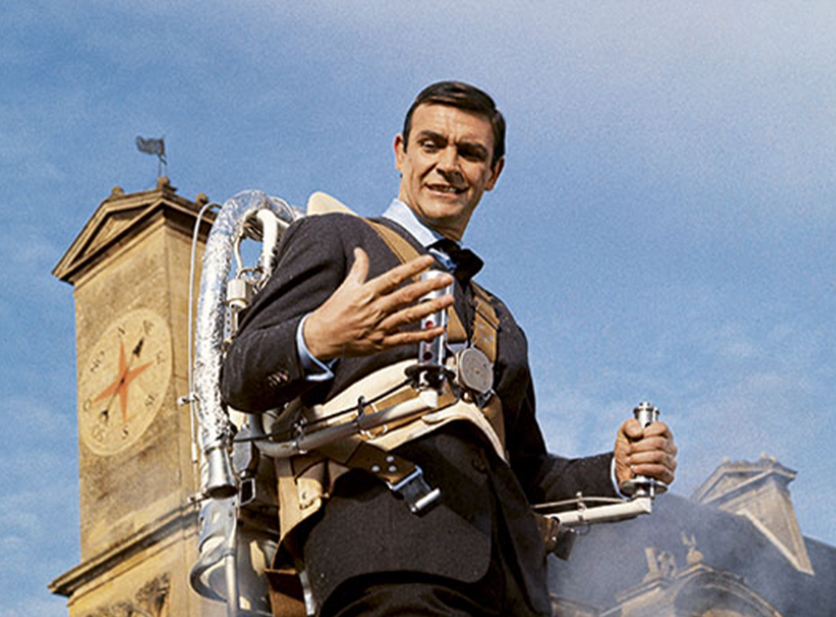 007 Thunderball Jetpack Flight LANDSCAPE