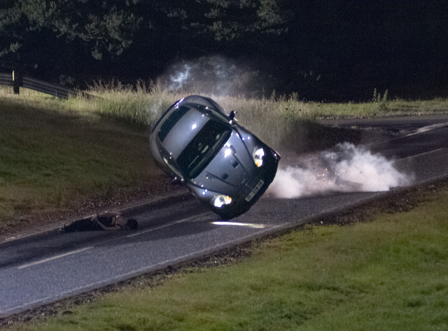 Record Breaking Aston Car Flip