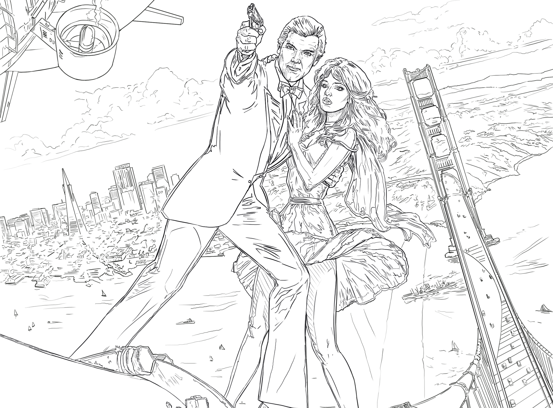 <i>A View To A Kill</i> Colouring In