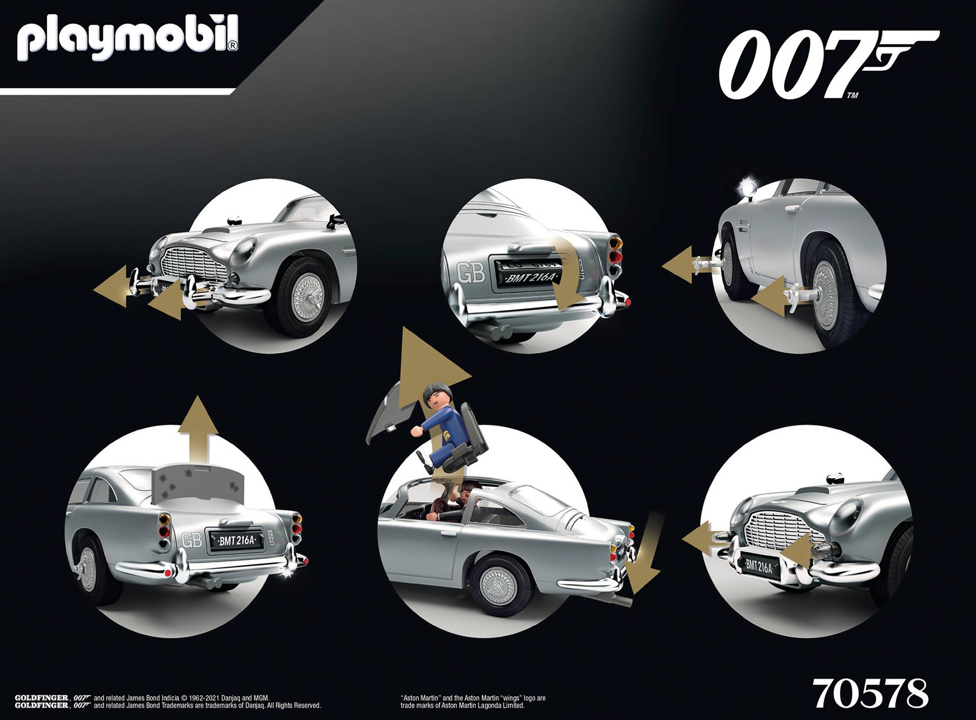 Playmobil Figuren " 007 Oddjob " Goldfinger 70578 Geheimagent  Agent