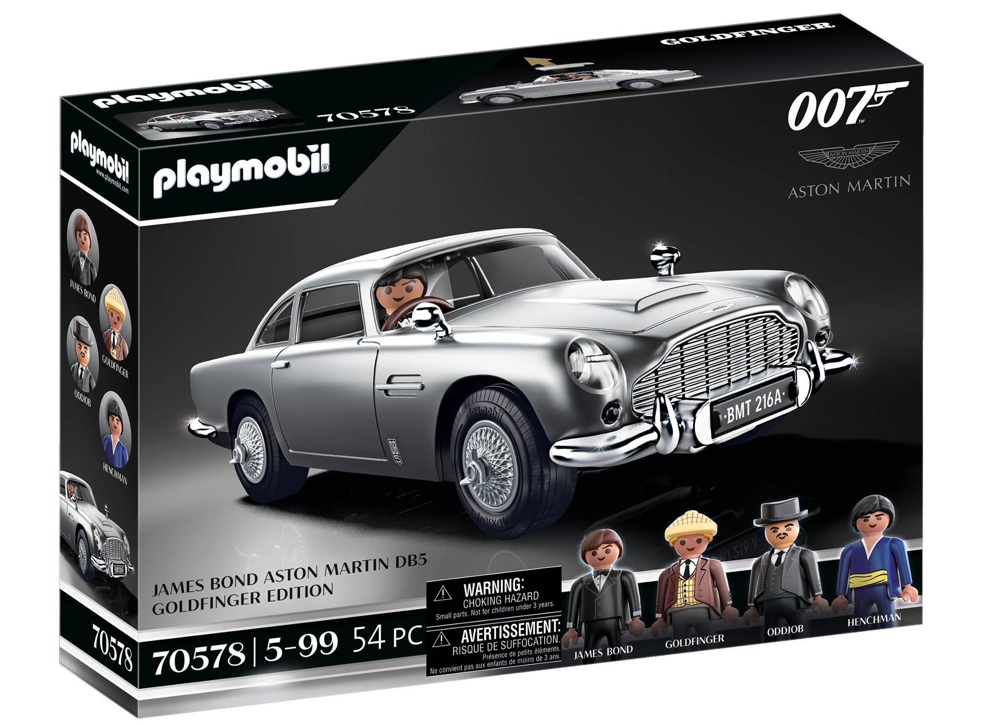Playmobil Figuren " 007 Oddjob " Goldfinger 70578 Geheimagent  Agent