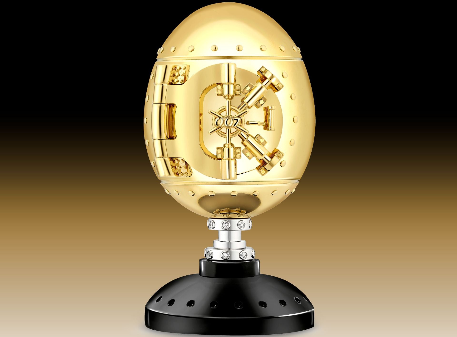 Limited Edition Fabergé x 007 Goldfinger Egg Objet